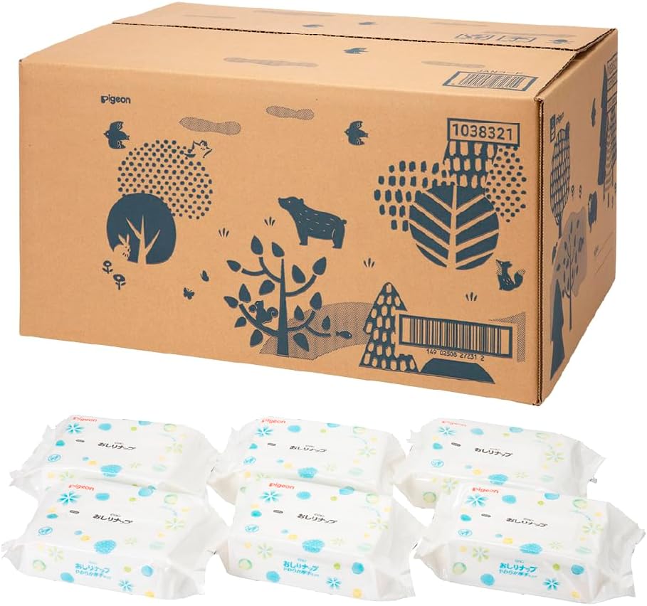 ピジョン おしりナップ やわらか厚手仕上げ 純水99% 2560枚 80枚×32パック ケース品