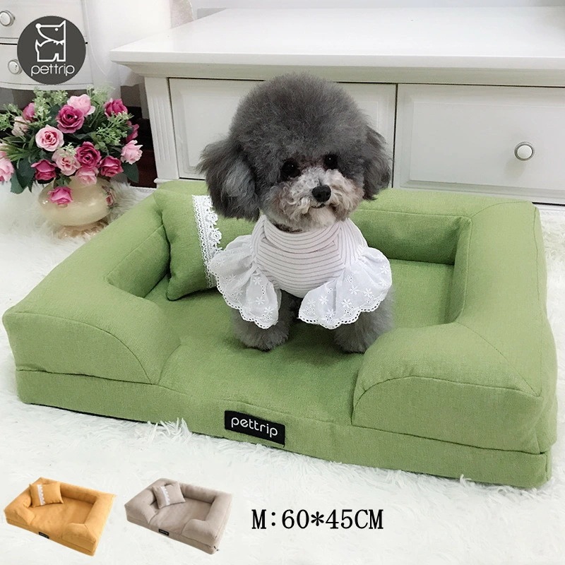 最終在庫ペットベッド ドッグベッド 犬用ベッド 犬用 ベット Mサイズ カバーを外して洗える パピー 成犬 シニア 老犬 カドラー 高反発 綿 ワンちゃん 猫 通気性 丸洗い 洗濯 耐久性 噛む犬用