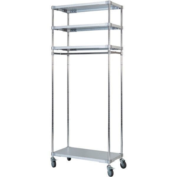 アイ・エル・シー GH4-4690 燕三条製 PROFACE ガルバリウムソリッドハンガーラック4段 460×900×2100 クロムメッキポール メーカー直送