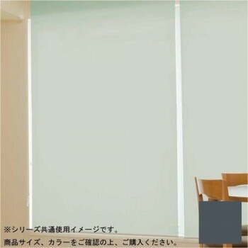 タチカワ ファーステージ 遮光2級ロールスクリーン ダークブラウン 幅135x高さ180cm プルコード式 TR-1104 ネムロブラック