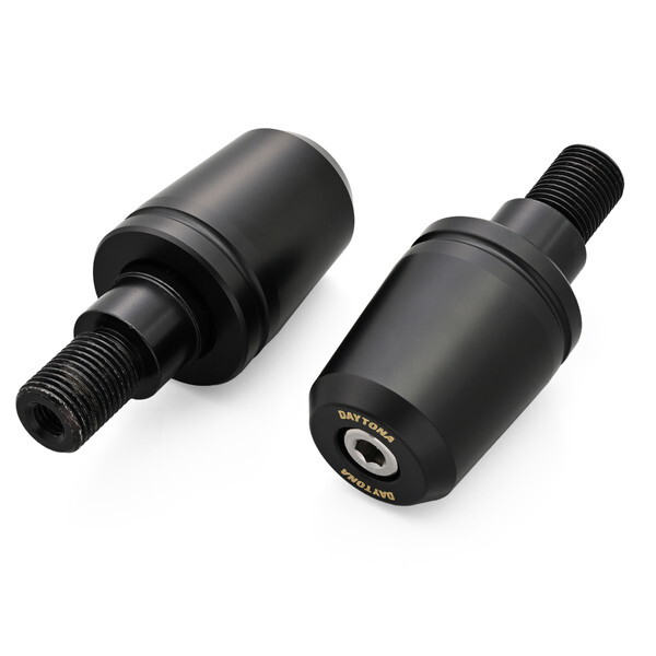 D61557 (Daytona) バイク用 バーエンド ヤマハ(M16)用 超ヘビーウエイトバーエンド ブラック 61557