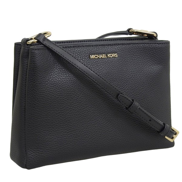 マイケルコース バッグ レディース ショルダーバッグ アウトレット レザー ブラック トリシャ トリプル クロスボディ ミディアム TRISHA MD TRPL CPTMT XBODY 35H1G9T