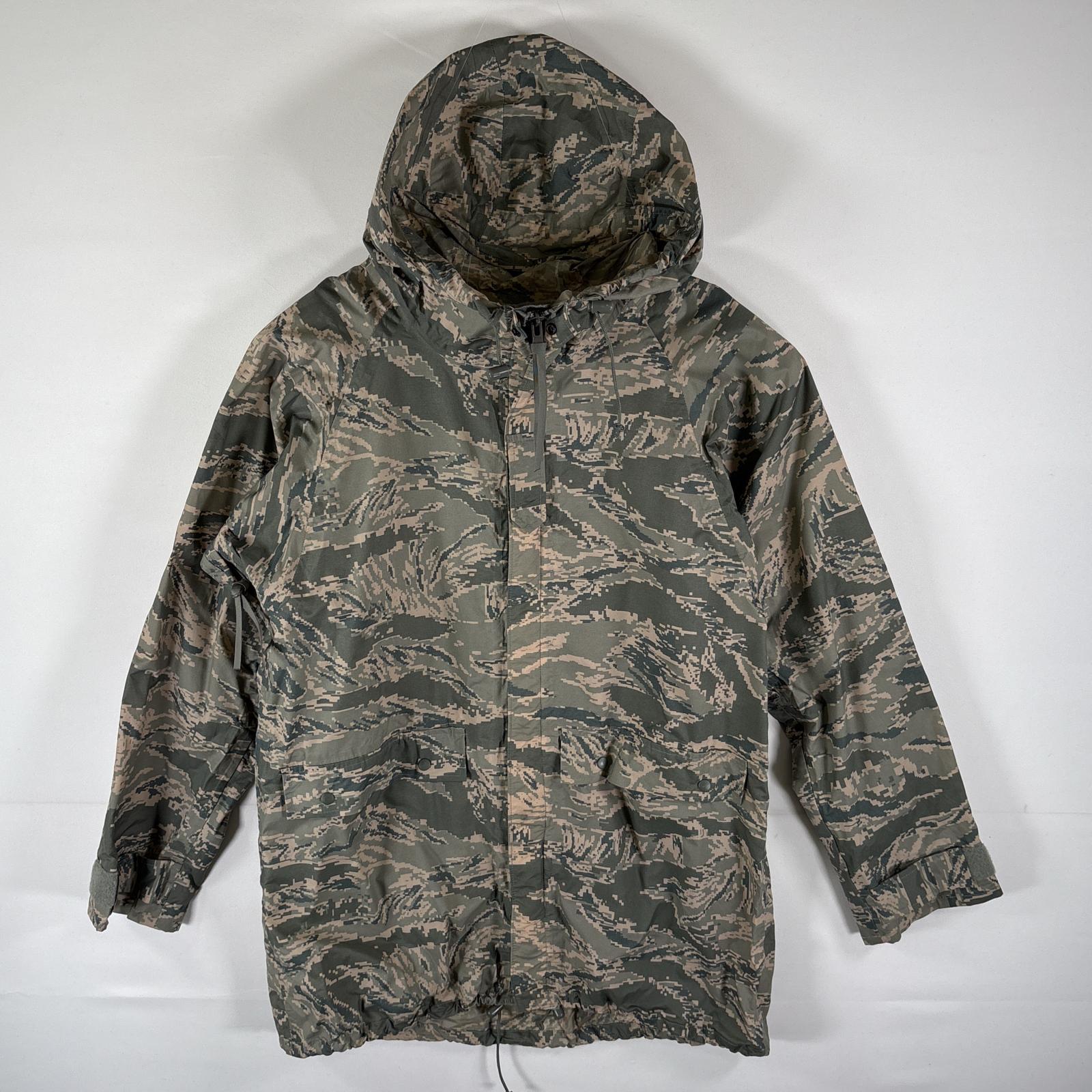 古着 00s～/00年代～ ミリタリーナイロンジャケット 米軍実物 U.S.Army レインパーカー デジカモ マルチカラー XS カーキ系 メンズ