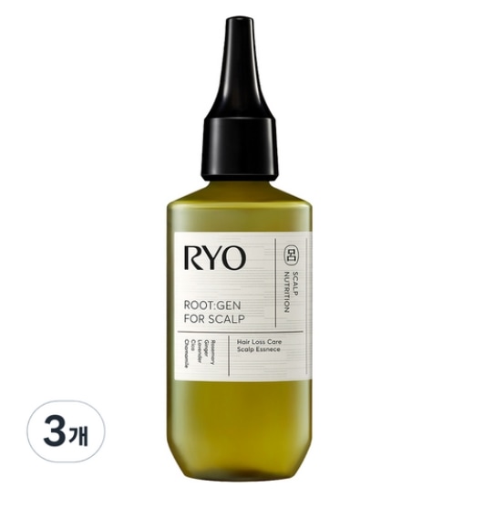 NEW 80ml x 3本 呂ルートジェン ROOT:GEN 集中抜け毛症状ケア毛根エッセンス