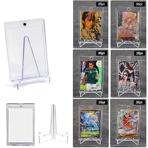 トレカケース マグネットローダー+カードスタンド ３５ＰＴ ウルトラプロ 収集用品 マグネット式でカードの交換 カードスタンド 展示台座 保管ケース用 コレクション ディスプレイ 収納 透明