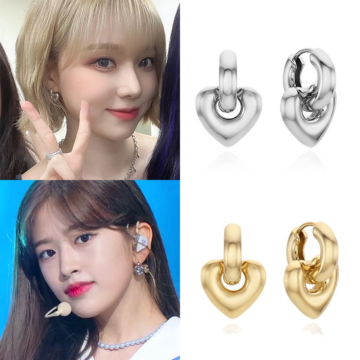 [ENGBROX] Aespaウィンター着用☆puffy heart earring ENGBROX] Aespaウィンター着用☆puffy heart earring (ENGBROX