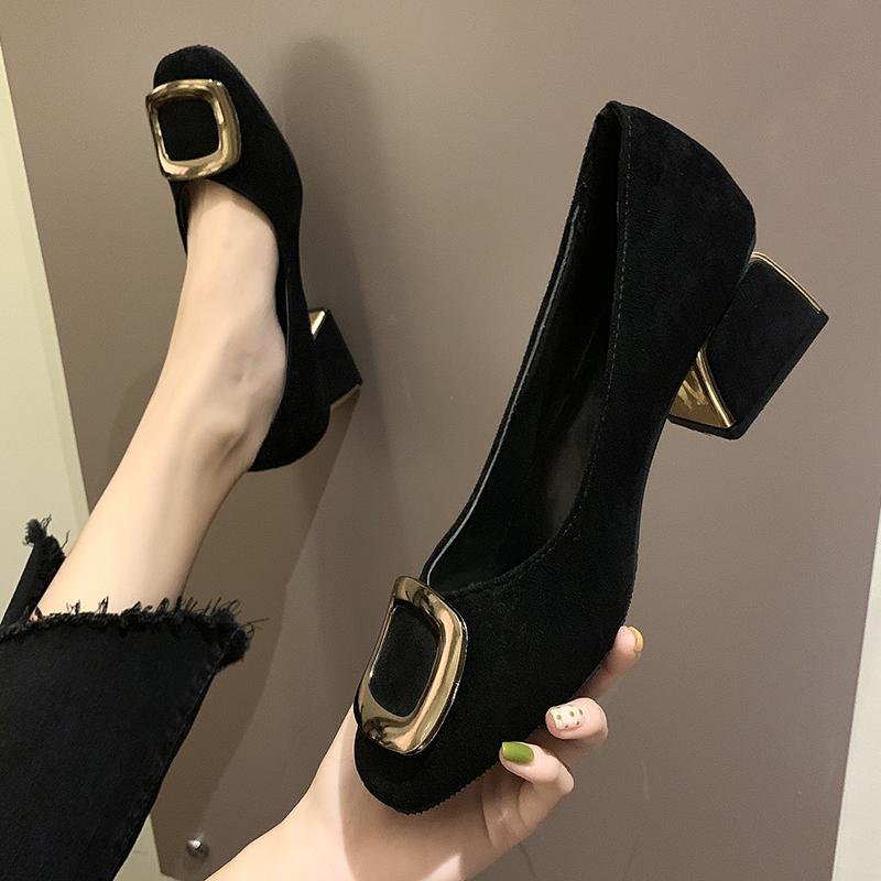 韓国 靴 シューズ 春夏 秋冬 レディース かわいい おしゃれ 女性用 ミッド ヒールシューズ 女の子