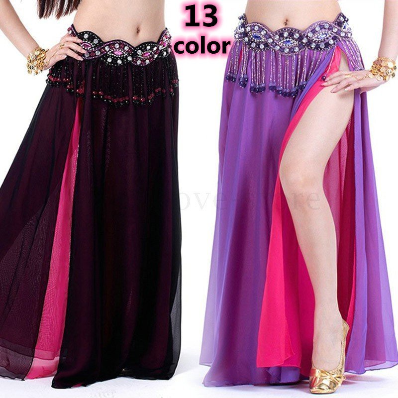 ダンス衣装 スカート レディース ガールズ ベリーダンス衣装 レッスン着 ベリーダンス衣装 スカート ラテンダンス衣装 スリット 13色 ダンス衣装 ルンバ バレンタイン 2023 プレゼント