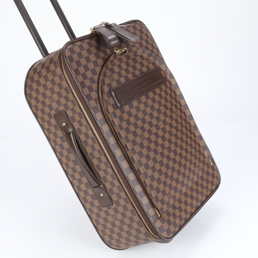 美品 ダミエ ペガス55 N23294 レザー×コーティングキャンバス スーツケース キャリーケース バッグ 出張 旅行 トランク A4 メンズ EBE CI13-4 中古