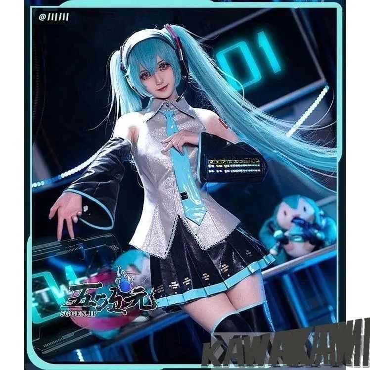 【2026新作-1112】初獣猫 ボーカロイド　コスプレ　初音ミク　コスチューム　通常V　コスプレ衣装　発光Ver1155