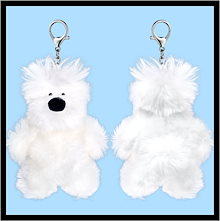 KO1KEYZ 杉山竜司 愛用 シロクマ ぬいぐるみキーホルダーマスコット バッグチャーム 韓国雑貨 【公式正規品】