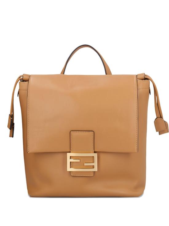 FENDI Women Backpacks 8BZ057 AYJ1F19P8 Marrone chiaro
