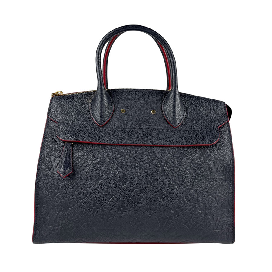 ルイ ヴィトン LOUIS VUITTON ハンドバッグ ショルダーバッグ モノグラムアンプラント ポンヌフMM モノグラムアンプラント ネイビー ゴールド レディース M42817 z6559