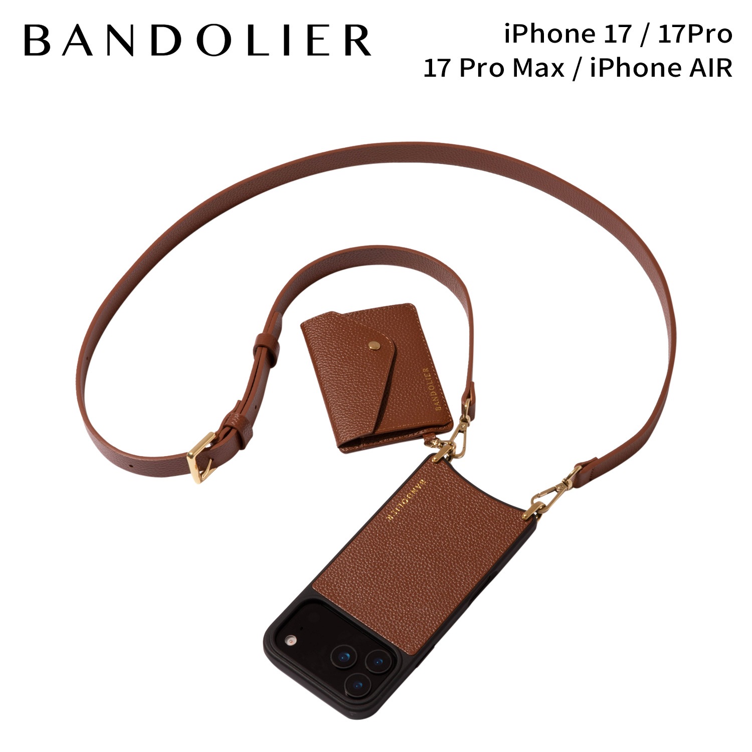 スマホショルダー iPhone17 17Pro 17Pro Max iPhone Air スマホケース アイフォン レミ メンズ レディース MAGNET COGNAC ブラウン 12REM