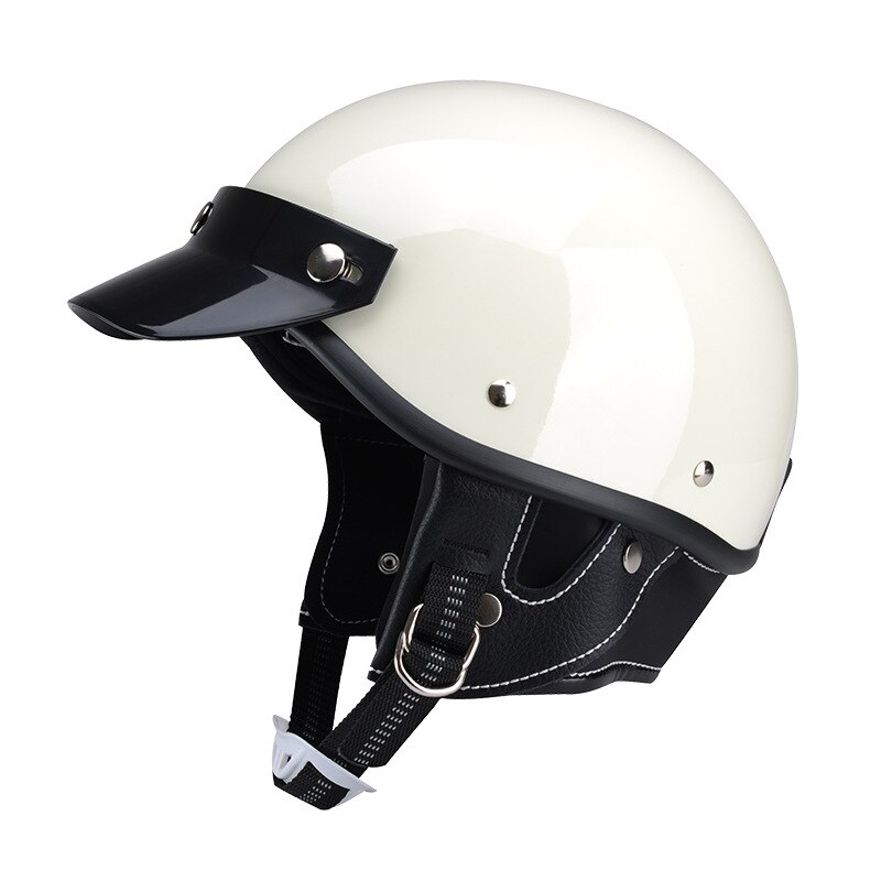 日本のレトロバイクヘルメットオスバイクハーフヘルメットサマースクープヘルメット電動カーキャップスモールヘルメットボディメス