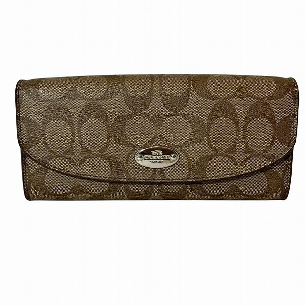 コーチ COACH シグネチャー F52601 長財布 レディース【中古】