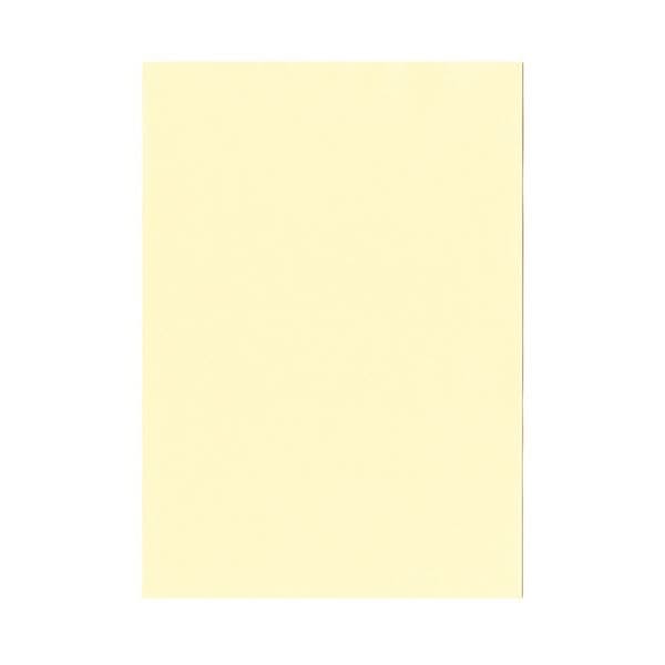 北越コーポレーション 紀州の色上質 A4 Y目 超厚口 レモン 1冊（100枚）