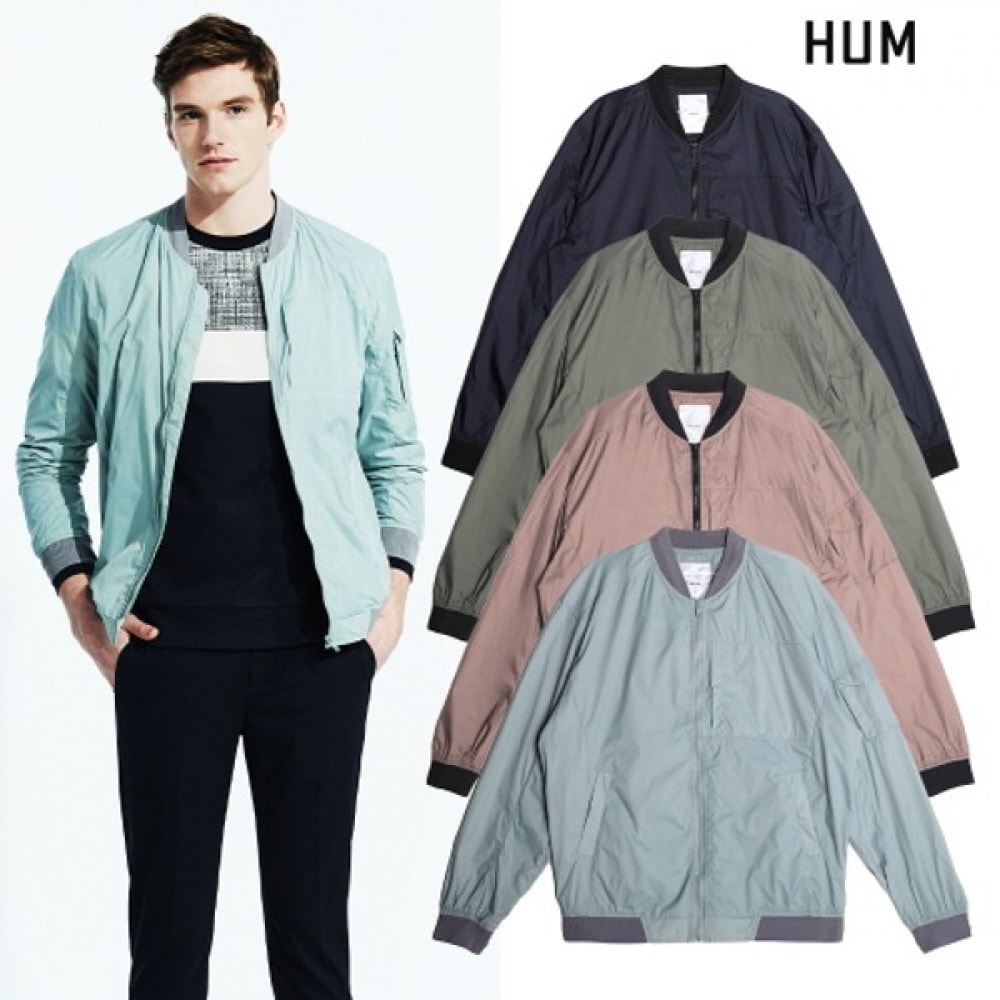 (HUM) UNI) ナイロンシングルレイヤーウィンドブレーカージャンパー (FHMECUN701P)