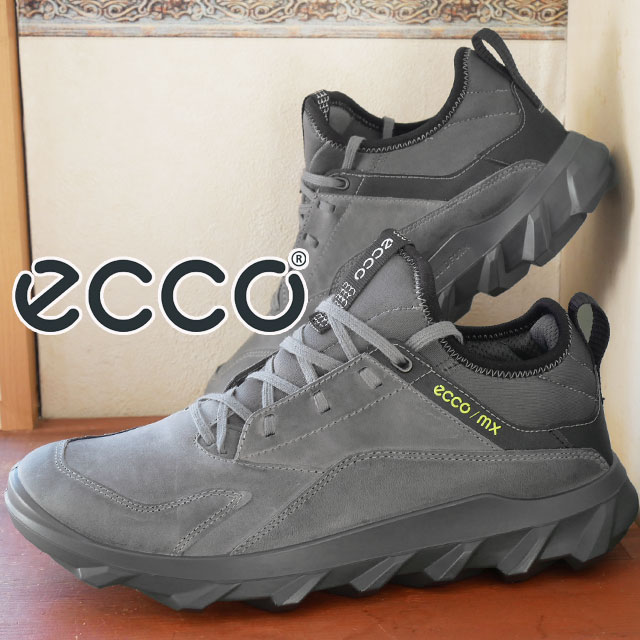 エコー ecco メンズ スニーカー MX M ロー 820184 02244 チタニウム カジュアルシューズ ローカット レザースニーカー ウォーキング 紐靴 本革 r