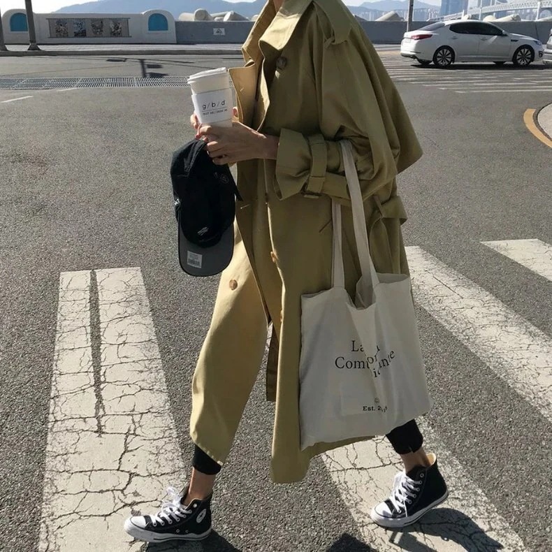 コート 上着 ウインドブレーカー ミディアム丈 袖あり 長袖 襟付き きれいめ シンプル カジュアル 大人 上品 おしゃれ お洒落 かっこいい レトロ 大人女子 こなれ感 ラフ クール モダン 主役級