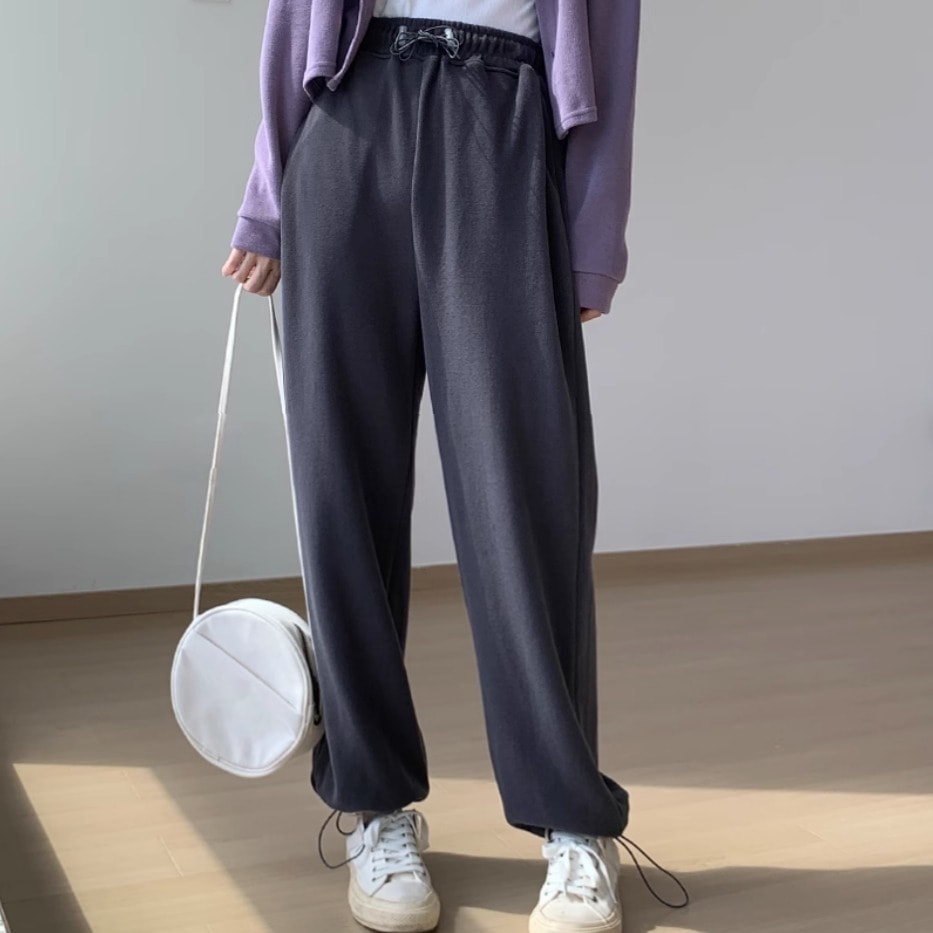 ボトムス パンツ ズボン スウェット 部屋着 ナイトウェア ストレートパンツ ストレート ポケット ウエストゴム シンプル カジュアル おしゃれ お洒落 かっこいい 大人女子 こなれ感 ラフ