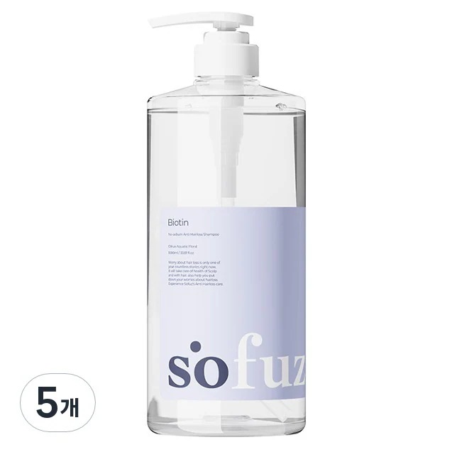 ソパーズ ビオチン脂性ケアシャンプーアクアの香り, 5個, 1000ml