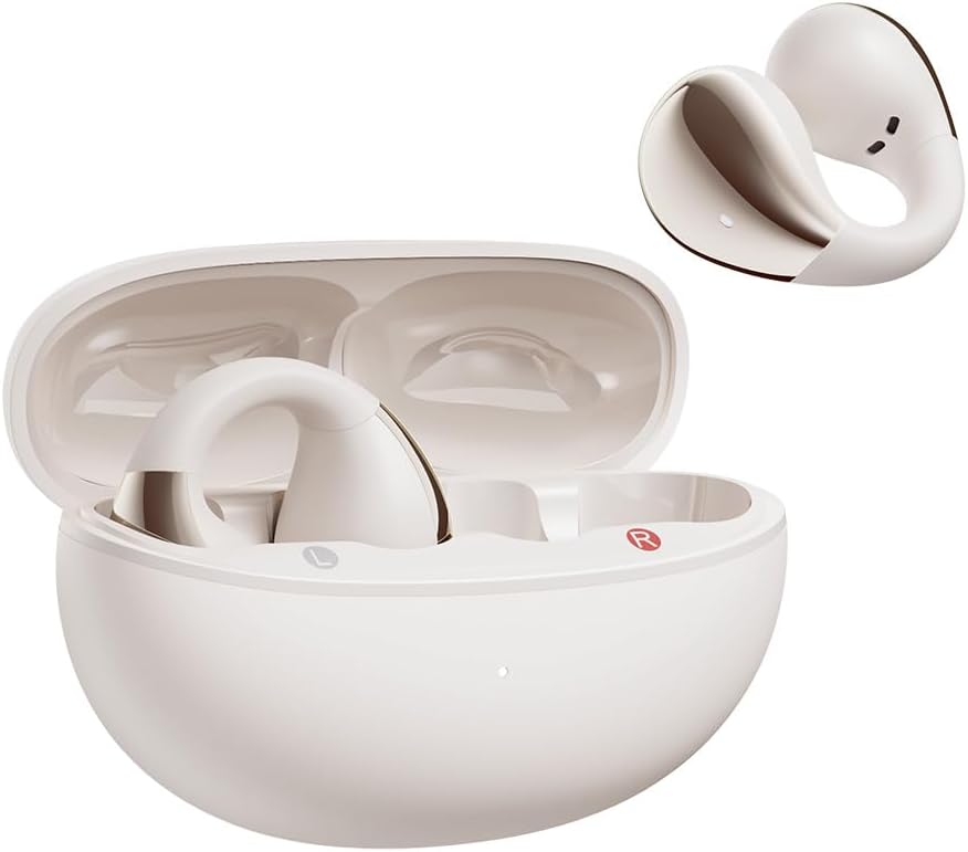 QCY Crossky C30 イヤーカフ イヤホン オープンイヤー ワイヤレスイヤホン Bluetooth5.4 空間オーディオ 耳を塞がない 音漏れ防止 マイク付き マルチポイント接続 急速充電対