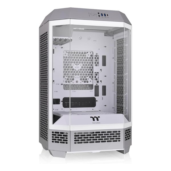 The Tower 300 Limestone 3面強化ガラスパネル採用 八角柱型 Micro-ATX PCケース CA-1Y4-00SIWN-00