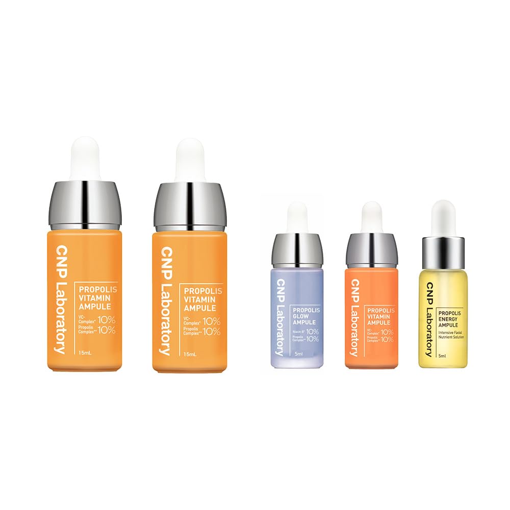 【ネット限定】CNP (シーエヌピー) プロP V セラム 2個セット＋おまけ付 (15ml×2＋5ml×3) 美容液 くすみ ひきしめ 毛穴ケア ビタミンC CNP Laboratory 韓国コスメ