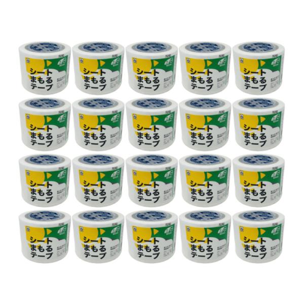 防草シート まもるテープ 20巻 白色 補修テープ 80mm20m 菊水テープ製 ピン穴修理 接続テープ 粘着テープ ホワイト 除草シート