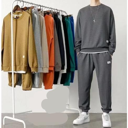新作先行発売秋 長袖 上下セット 運動服 セットアップ スウェット 秋服 スエットパンツ メンズ カジュアル 英字 ルームウェア 部屋着 スポーツ ジャージ【短納期】