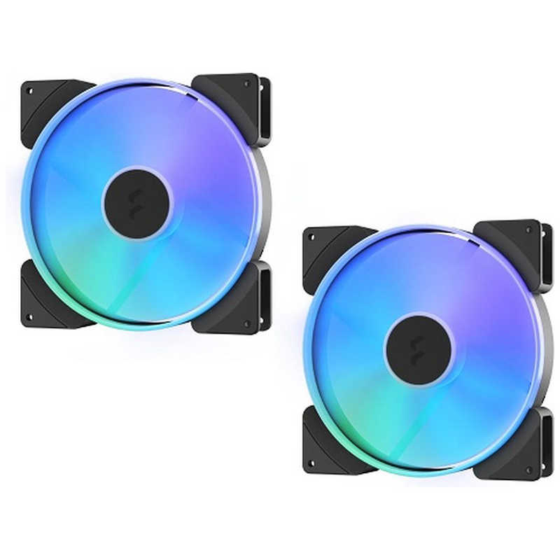 FRACTALDESIGN　ケースファン ［180mm/1200RPM］ Prisma AL-18 ARGB PWM 2-Pack　FD-FAN-PRI-AL18-PWM-2P
