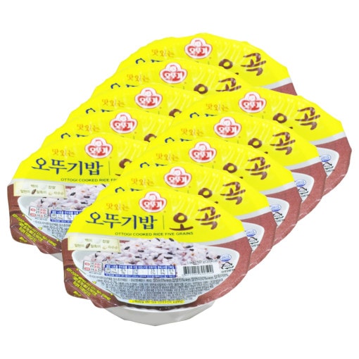 オットゥギ おいしい五穀オットゥギご飯 210g x 10ea 即席ご飯 即席ご飯 簡便食事 [原産地:韓国]