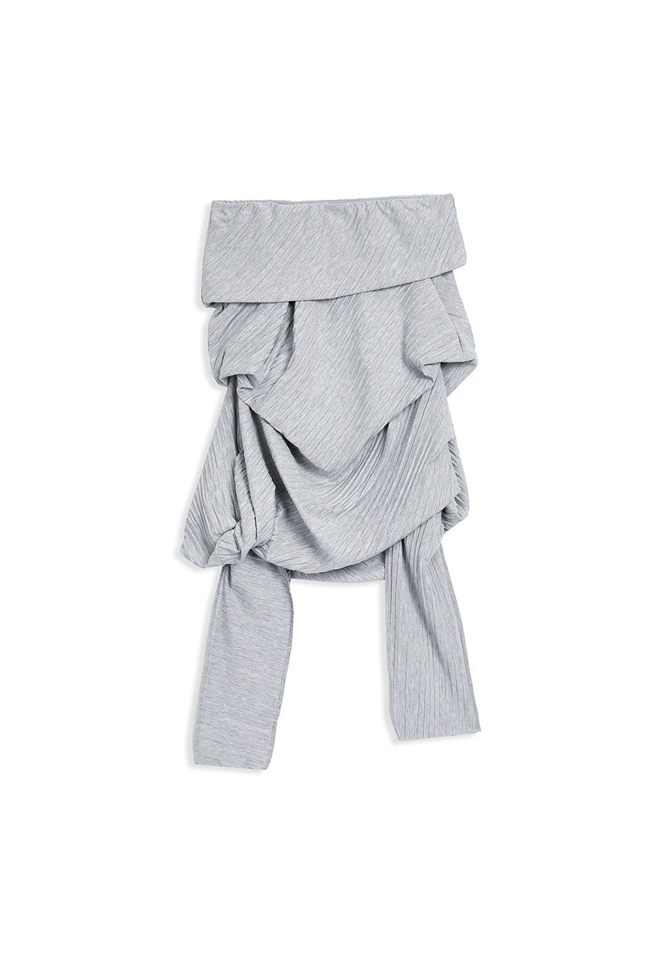【OPEN Yy】 PLEATED JERSEY SKIRT : GRAY