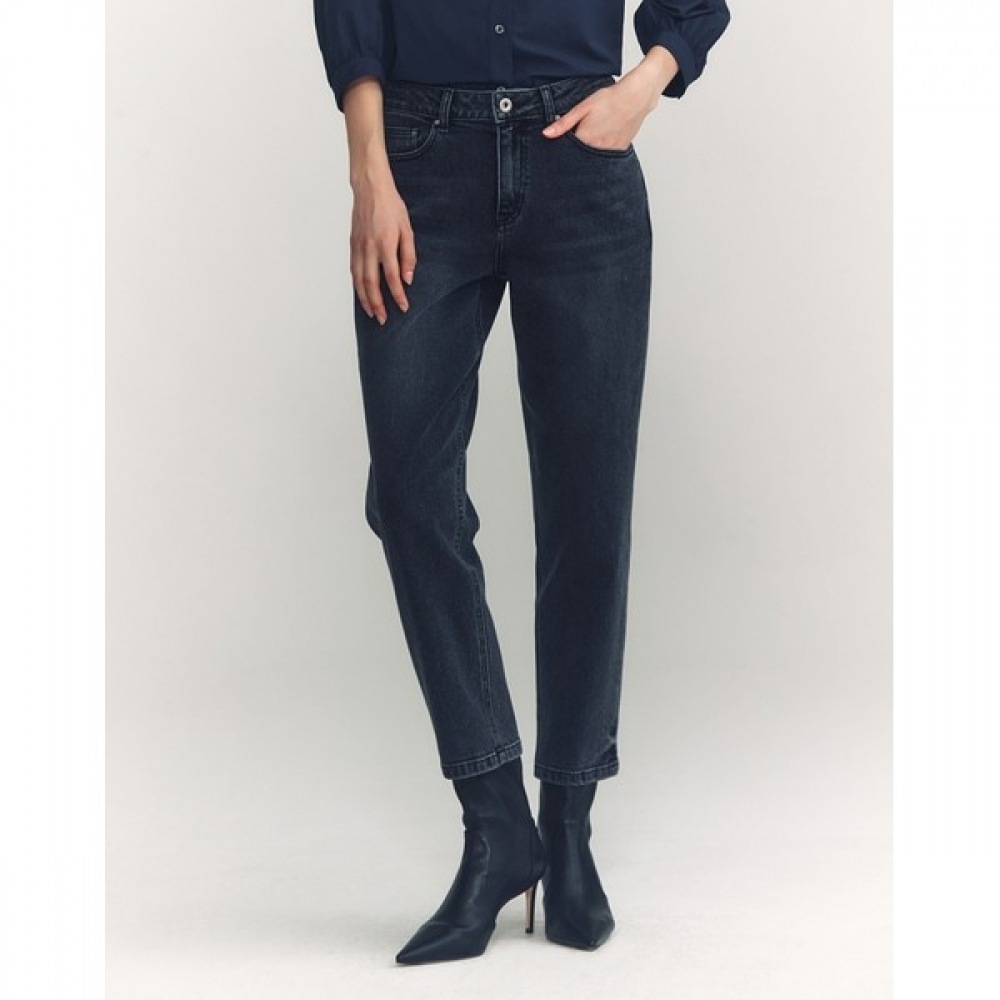 (ヘッジズレディース) 24FW バギーフィットデニムパンツダークグレー HSPA4C784G3