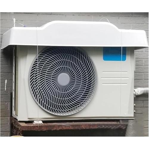 エアコン室外機カバー エアコン室外機用 日除け PVC製 3層構造 ワイヤーロープ付き 遮熱 日よけシート ホコリ/雨/雪/直射日光から室外機を守る 節電 省エネ エコ