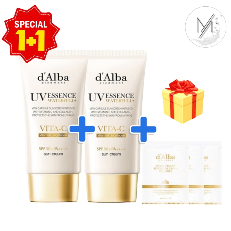 ビタ カプセル アンチエイジング 日焼け止め SPF50+ PA++++ 50ml 2個+セラム クレンザー 3ml 3個