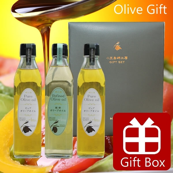父の日 お中元 御中元 ギフト オリーブオイル ギフト G-013 3本セット（スペイン産）小豆島 オリーブオイル 岬工房 ピュアオリーブオイル オリーブギフト エキストラバージンオリーブオイル