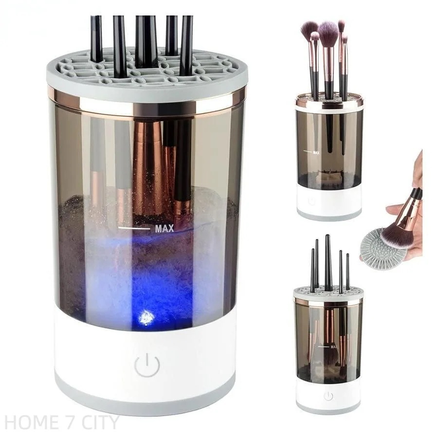 【10点セット】メイクブラシ 洗浄 電動メイクブラシクリーナー メイクブラシ洗浄機 メイクブラシクリーナーマシン 7000 Rpm 化粧ブラシクリーナー メイクツール メイクブラシウォッシャー42