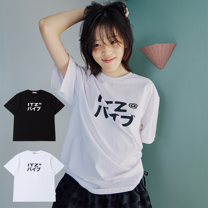 MIX LOGO T SHIRT - WHITE, BLACK