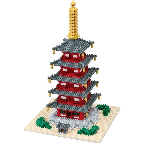 ナノブロック 五重塔 デラックスエディション NB-031