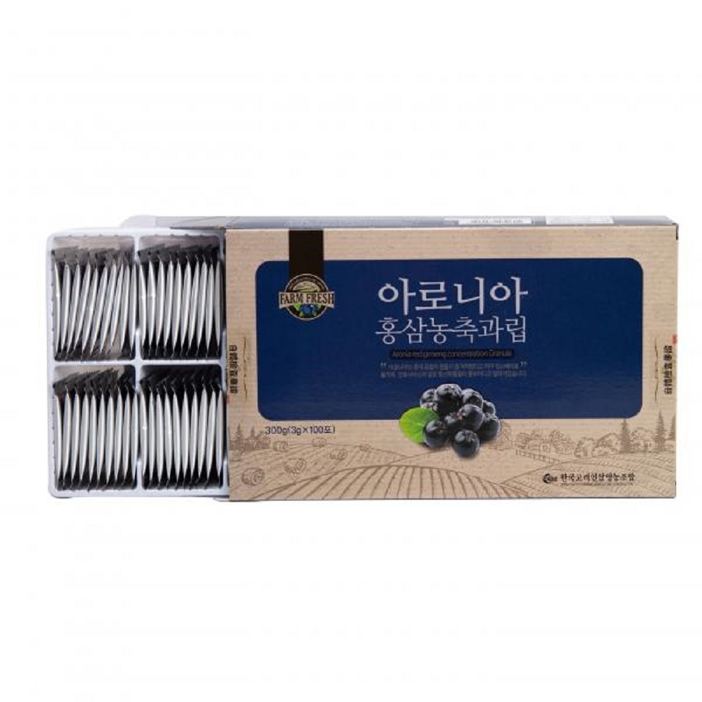 韓国-K MEAL-アロニア紅参濃縮顆粒 3gx100包 キングスベリーアロニアアントシアニン-K FOOD
