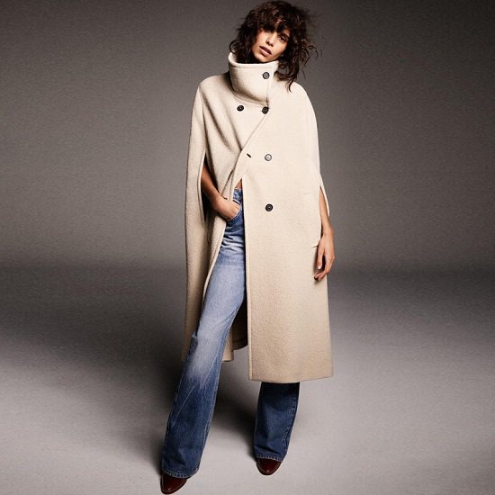 【取寄：納期2週間】ケープコート アウター レディース コート ミディアム ロング 秋冬 冬アウター エレガント おしゃれ 大人 大きいサイズ 体型カバー 20代 30代 40代 ベージュ 暖かい