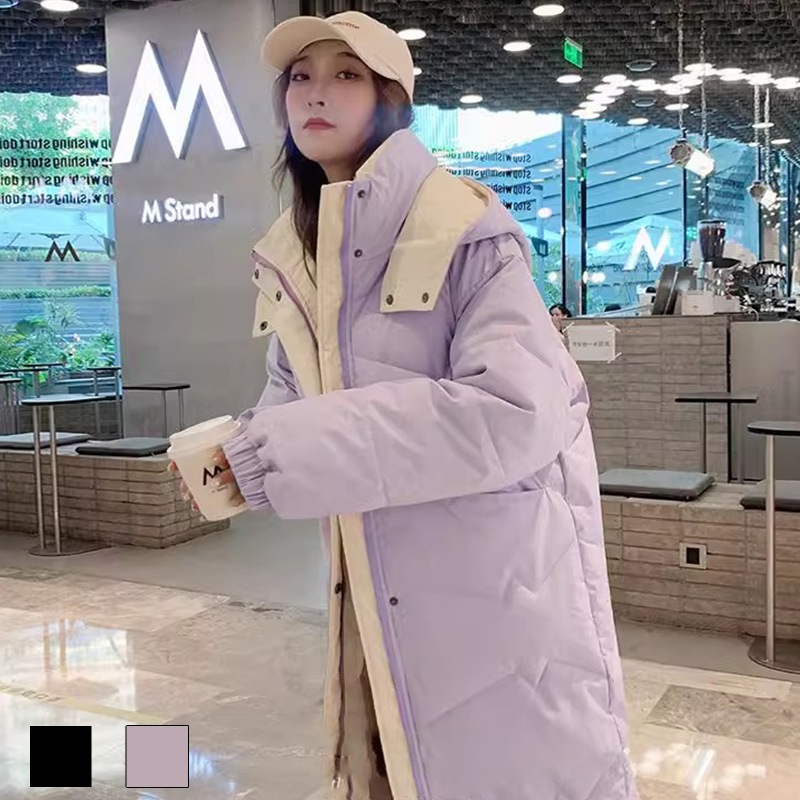 MF58 韓国 秋冬 大人気 厚くて暖かい ダウンコート 大きいサイズ ダウンジャケット ロングコート 韓国 コート レディース服 コットン レディース 韓国ファッション