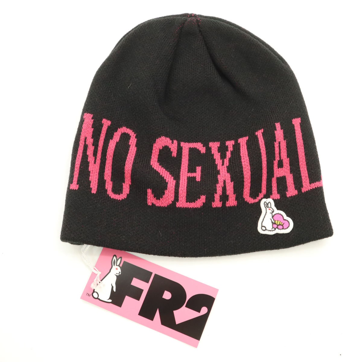 未使用 ビーニー ニットキャップ FREE ブラック メンズ 古着