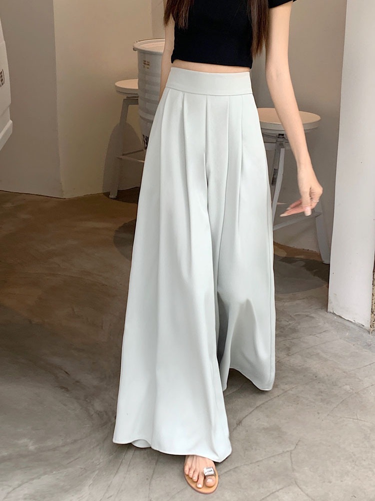 ボトムス パンツ ズボン ガウチョパンツ ロング マキシ丈 ワイド シフォン ハイウエスト 大人可愛い シンプル カジュアル おしゃれ 大人女子 無地 春 夏 秋 レディース デート お出かけ 休日 5,880円