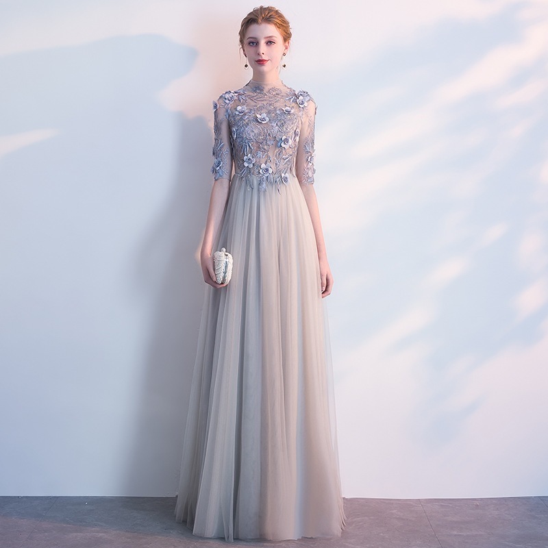 2024新作 気質 花嫁ロングドレス結婚式ワンピース発表会 ドレスドレス ウェディングドレス成人式 ドレス同窓会-596
