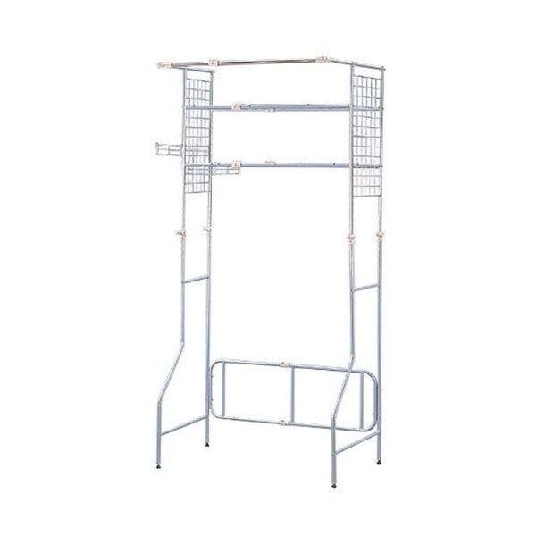 HLR-Y18 シルバー [ハンガーバー付ランドリーラック 組立品] メーカー直送