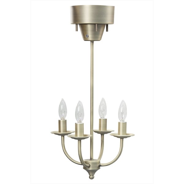 シャンデリアみたいなアンティークな4灯ペンダントライト リモコン付き 北欧 インダストリアル 照明 デザイン照明 間接照明 リビング ダイニング