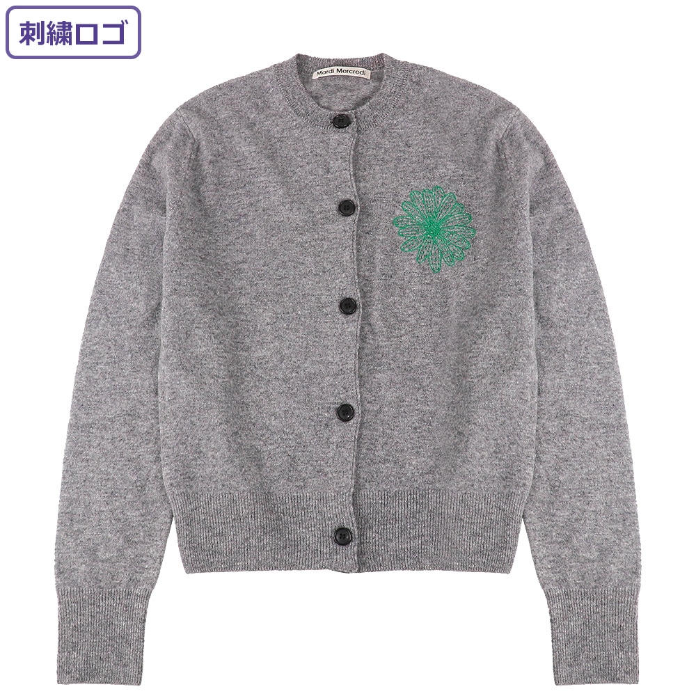 ニット CASHMERE BLENDED CARDIGAN ROUND NECK GREY GREEN レディース 韓国 ファッション アパレル
